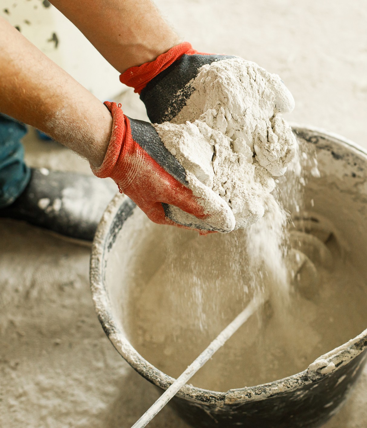 Two bags of Workrite Colored Portland Cement & Lime, one that is Type S and the other that is Type N